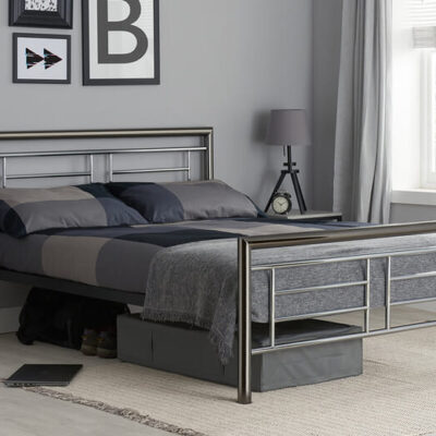 Montana Chrome Bed, Double