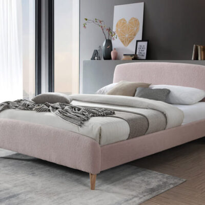 Birlea Otley Pink Fabric Bed, Double
