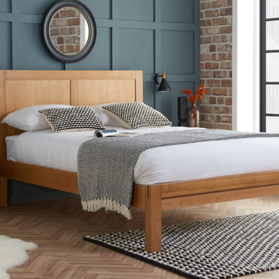 Bellevue Solid Oak Bed, Double