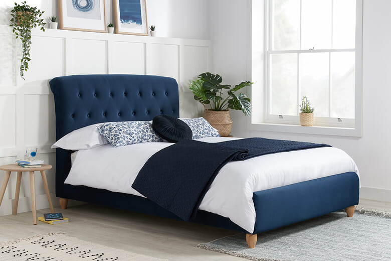 Birlea Brompton Midnight Blue Bed, King Size