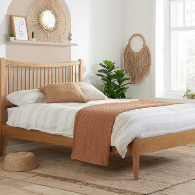 Berwick Solid Oak Bed, King Size