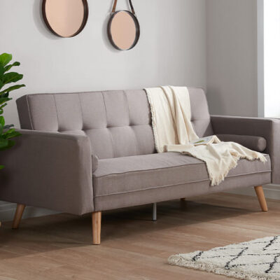 Birlea Ethan Grey Large Sofa Bed, Sofa Bed