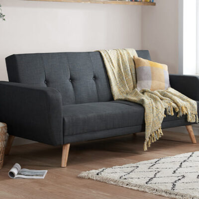 Birlea Farrow Grey Large Sofa Bed, Sofa Bed