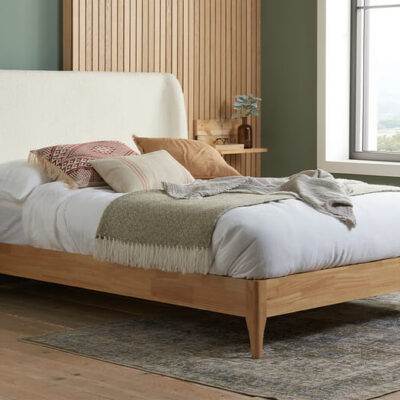 Birlea Halfden Fabric Boucle Bed, Double