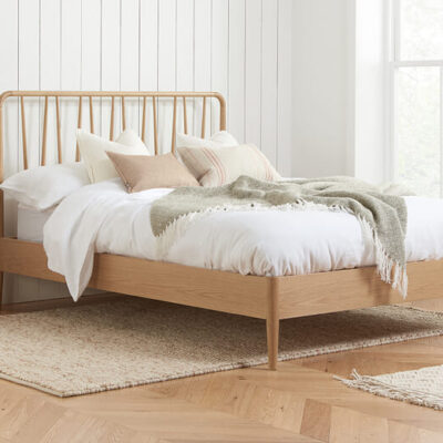 Jesper Solid Oak Bed, Super King