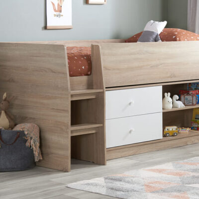 Leyton Kids Storage Cabin Bed, Single