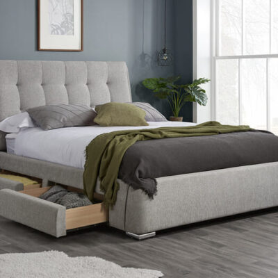 Mayfair Grey 4 Drawer Storage Bed, Super King