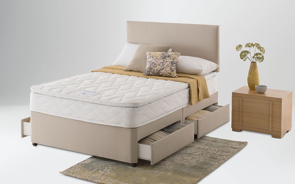 Layezee Comfort Memory Pillow Top Mattress, King Size