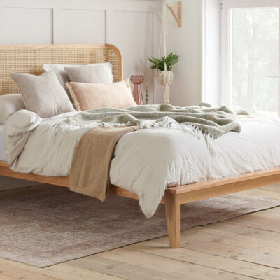 Astrid Rattan Bed, Double
