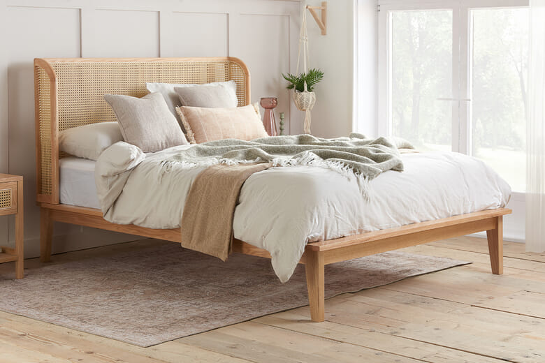 Astrid Rattan Bed, Double