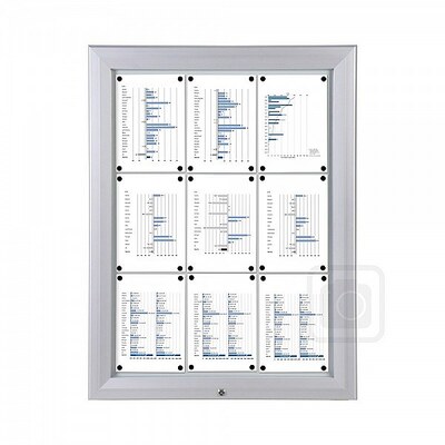IP56 Outdoor Lockable Whiteboard