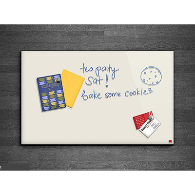 Casca Magnetic Glass Writing Board 1000 x 800mm Soft White