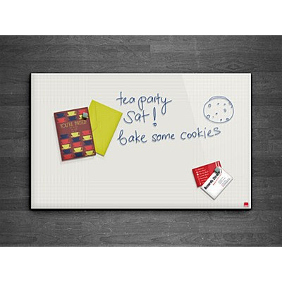 Casca Magnetic Glass Writing Board 1200 x 1200mm Pure White