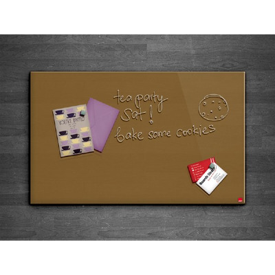 Casca Magnetic Glass Writing Board 1000 x 800mm Light Brown