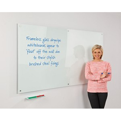 WriteOn Magnetic Glass Board White 1200 x 2400mm