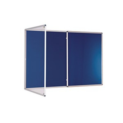 Internal Felt Tamperproof Noticeboard 2400x1200mm Blue