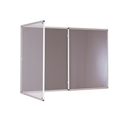 Internal Felt Tamperproof Noticeboard 2400x1200mm Grey
