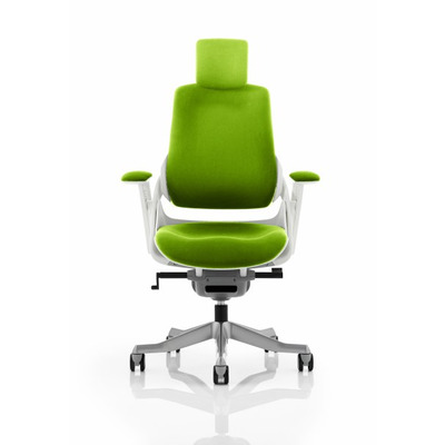 Zure Executive Chair Myrrh Green Fabric