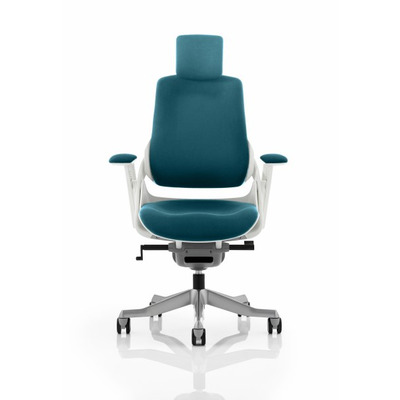 Zure Executive Chair Maringa Teal Fabric