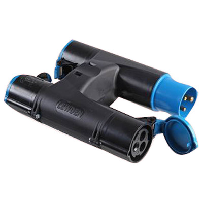 16 Amp CEE Splitter Adaptor One Power in Three Power Out