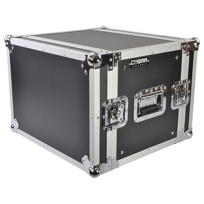 19" 8U Rack Flight Case 350mm Deep, Strong Ply Construction & Removable Lids