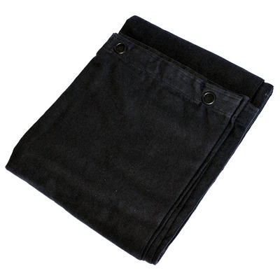 Molton Stage Backdrop with Eyelets - 3 x 3m Black