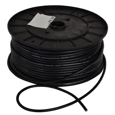 Microphone Cable Black, 100m Reel