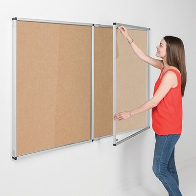Eco-Colour Resist-a-Flame Tamperproof Noticeboard 1800 x 1200mm NATURAL