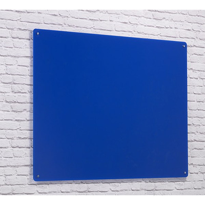 Wall Mounted Glass Board 1500 x 1200mm Blue