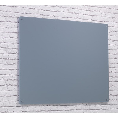 Wall Mounted Glass Board 1800 x 1200mm Grey