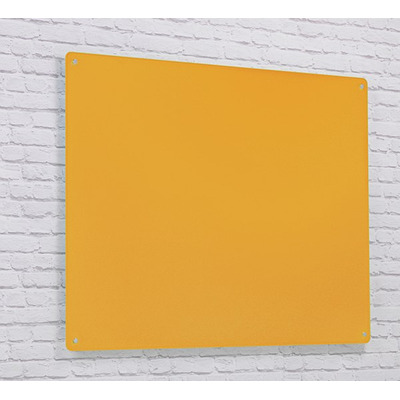 Wall Mounted Glass Board 1800 x 1200mm Gold