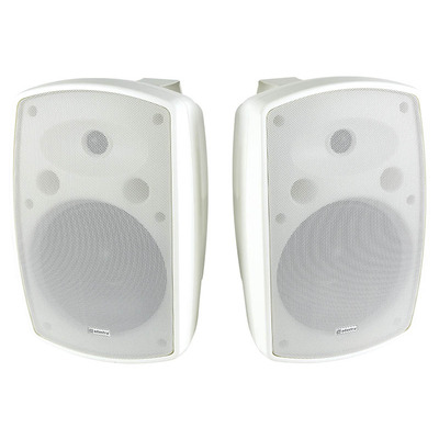 IP44 Rated Background Speakers 8" White - Supplied in Pairs