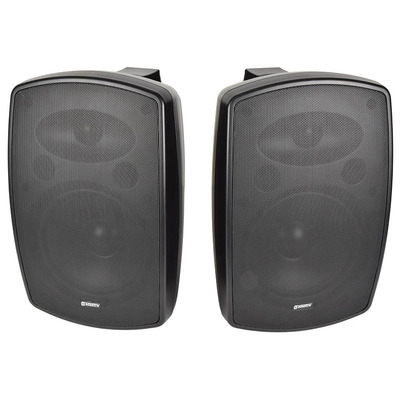IP44 Rated Background Speakers 8" Black - Supplied in Pairs