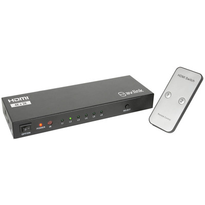 4K HDMI Switch/Splitter 2 Inputs & 4 Outputs
