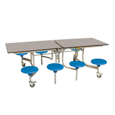 8 Seat Rectangular Mobile Folding Table