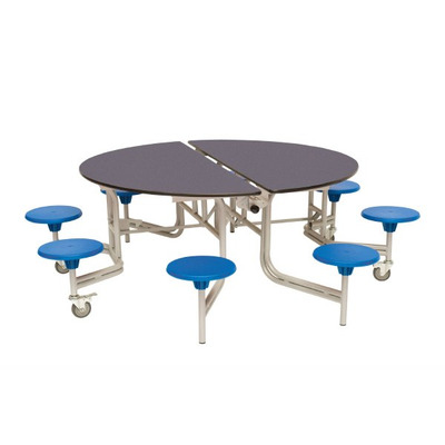 8 Seat Round Mobile Folding Table