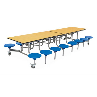 16 Seat Rectangular Mobile Folding Tables