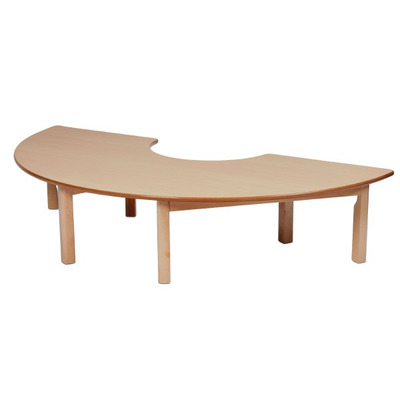Wooden Semi Circle Tables