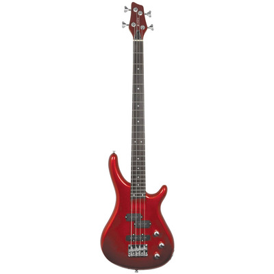 Electric Bass Guitar 4 String Metallic Red