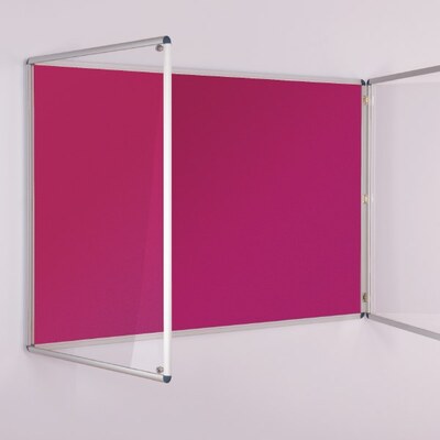 ColourPlus Tamperproof Noticeboard 2400 x 1200mm Magenta