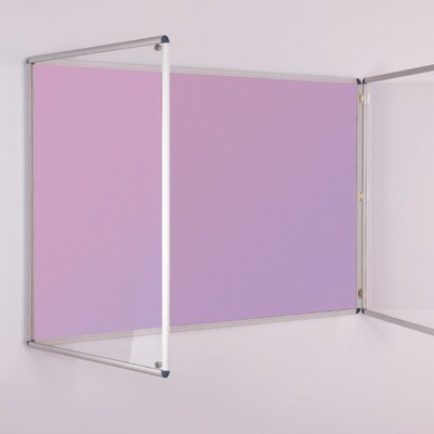 ColourPlus Tamperproof Noticeboard 2400 x 1200mm Lilac