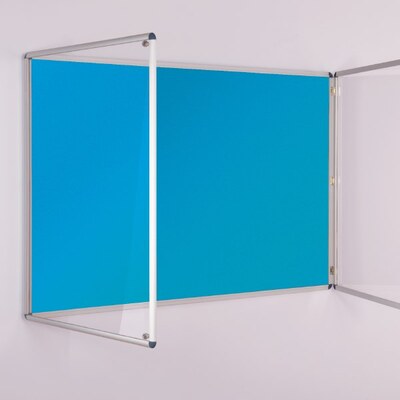 ColourPlus Tamperproof Noticeboard 2400 x 1200mm Cyan