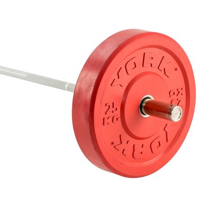York Solid Rubber Bumper Olympic Coloured Weight Plates