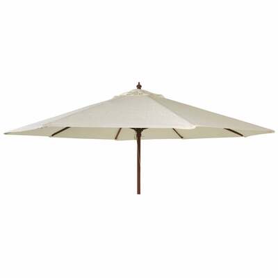 Alexander Rose 2.7m Hardwood Round Garden Parasol - Ecru