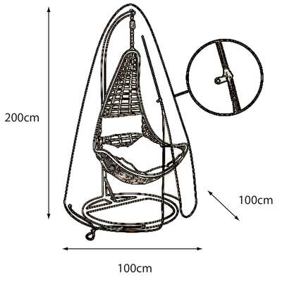 LG Outdoor Eggchair Deluxe Cover