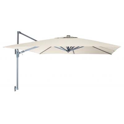 Kettler 2.5m Square Natural Wall Mounted Free Arm Parasol