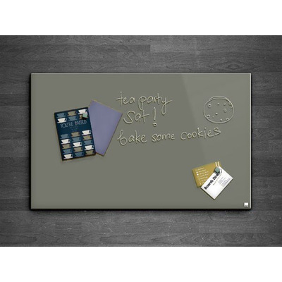 Casca Magnetic Glass Writing Board 1000 x 800mm, Green Artichoke