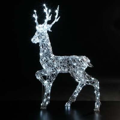Noma Christmas Spun Acrylic 1.35M Richmond Deer with 180 White LED's