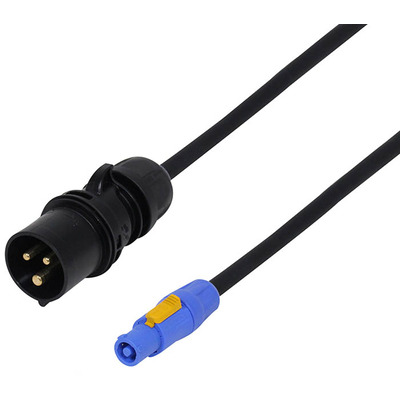16A Male to Powercon 2.5mm Titanex Rubber Cable - 20m