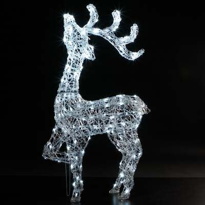 Noma Christmas Spun Acrylic 1M Blenheim Stag with 160 LEDS